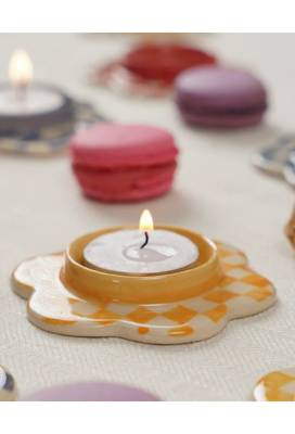 Imara- set of 3 tealight holders - stoneware ceramics 2