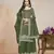 Dark green embroidered and sequins work salwar kameez
