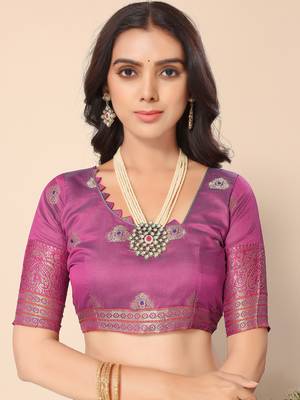 Ocean Green Jacquard Cotton Blend Golden Zari Butta Butti Woven Maheshwari Saree With Blouse Piece 5
