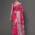 Pink Tissue Silk Silver Zari Floral Motifs Saree With Blouse Piece