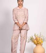 Cream corset with hand embroidery