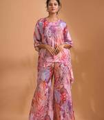 Light multicolour  printed coset