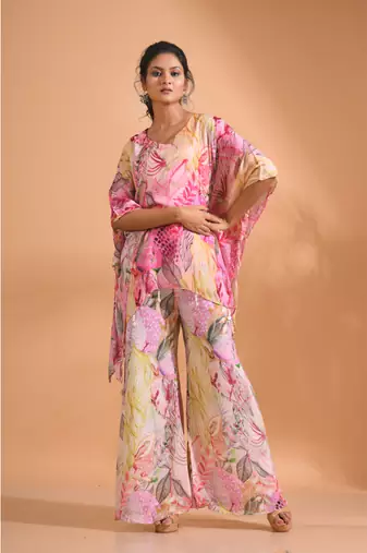 Light multicolour  printed coset