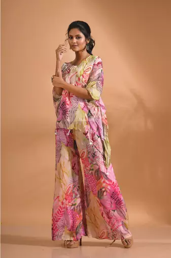 Light multicolour  printed coset