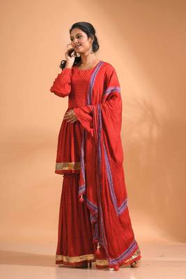  kurta and Palazzo with dupatta set stitched 2