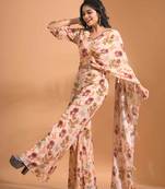 Multicolour  coset with stylish dupatta with printed