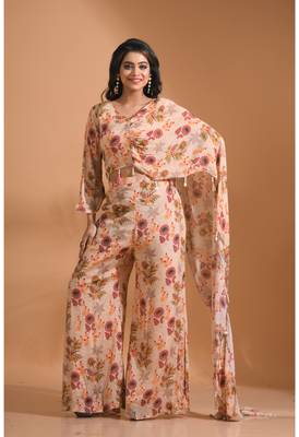 Multicolour  coset with stylish dupatta with printed 4