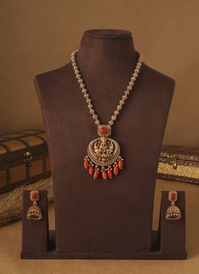 Lotus Blessings Lakshmi Necklace Set 5