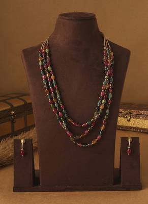 Golden Prism Layered Necklace" 4