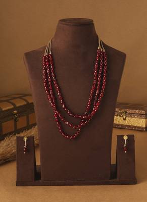 Crimson Pearl Harmony Necklace 5