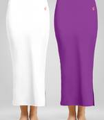 Solid Nylon Soft Petticoat Skirts for Women Saree Shape Wear 2 Piece