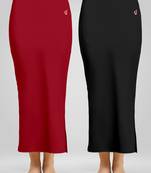 Solid Nylon Soft Petticoat Skirts for Women Saree Shape Wear 2 Piece