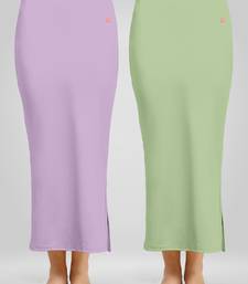 Solid Nylon Soft Petticoat Skirts for Women Saree Shape Wear 2 Piece