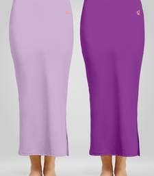 Trendmalls Solid Nylon Soft Petticoat Skirts for Women Saree Shape Wear 2 Piece