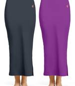 Solid Nylon Soft Petticoat Skirts for Women Saree Shape Wear 2 Piece