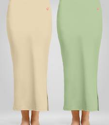 Solid Nylon Soft Petticoat Skirts for Women Saree Shape Wear 2 Piece