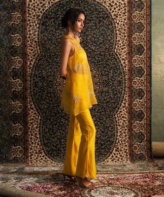 Marigold organza co-ord set 4