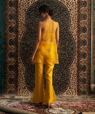 Marigold organza co-ord set 5