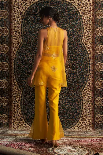 Marigold organza co-ord set
