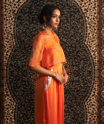 Saffron organza  coord set 3