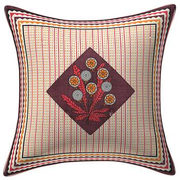 Aj home traditional jaipuri 100% cotton diwan set (set of 8) 3