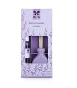 Iris new lavender fragances reed diffuser set with oil 45ml with ceramic pot & diffuser stick