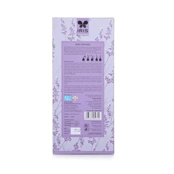 Iris new lavender fragances reed diffuser set with oil 45ml with ceramic pot & diffuser stick 3
