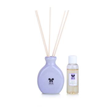 Iris new lavender fragances reed diffuser set with oil 45ml with ceramic pot & diffuser stick 4