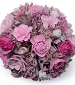 Iris floral bouquet- dry flower bouquet  natural material  fragrance with top up spray bottle.