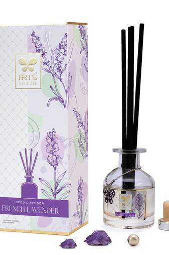 Iris celeste french lavender reed diffuser with 4n reed sticks and 1n diffuser oil