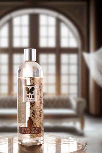 Iris celeste reed diffuser oil fragrance- black oudh  500ml