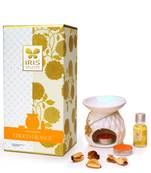 Iris celeste choco orange fragrance vaporizer with vaporizer jar 2n tealights and 15ml oil
