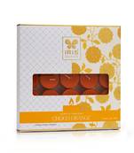 Iris celeste acrylic tealights fragrance choco orange (set of 25 tealights)