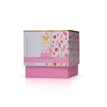 Iris celeste apothcary jar candle fragrance fleur  variant kenzo  225g 8oz pearl collection 4