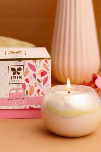 Iris celeste matka candle fragrance fleur  variant kenzo  145g 5oz pearl collection