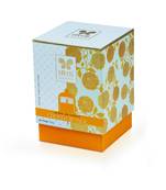 Iris celeste bell jar candle fragrance choco orange 113g 4oz gold collection