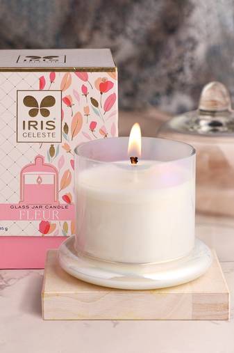 Iris celeste bell jar candle fragrance fragrance 285g 10oz pearl collection