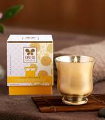 Iris celeste hurricane candle fragrance choco orange 113g 4oz gold collection