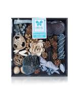 Iris home fragrances ocean breeze potpourri in a wooden box- 250g with 5ml refresher oil free