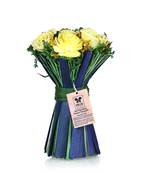 Iris home fragrances self standing yellow flower boquet- unscented- 250g