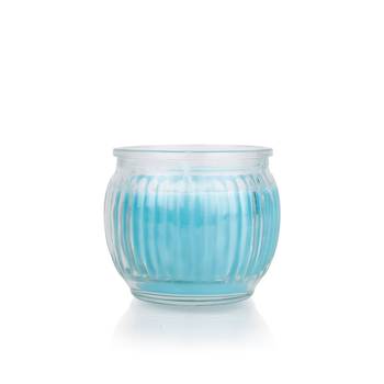 Iris homefragrances ribbed jar candle- 110g - fragrance cool blue(set of 2) 1