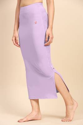 Trendmalls Solid Nylon Soft Petticoat Skirts for Women Saree Shape Wear 2 Piece 5