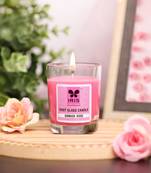 Iris homefragrances shot glass candle- fragrance damask rose- 40g(set of 3)