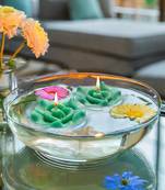 Iris homefragrances aromatic floating candle- pack of 2- cool blue- 40g each(set of 2)