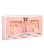 Iris homefragrances aromatic floating candle- pack of 2- peach pomogranate- (set of 2)