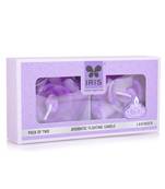 Iris homefragrances aromatic floating candle- pack of 2- lavender- 40g each(set of 2)