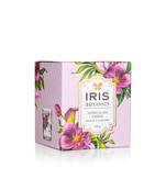 Iris botanics votive glass candle- fragrance tea rose & agarwood - 125g
