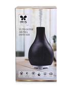 Iris celeste ultrasonic diffuser with 7 colour changing led lights- black