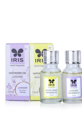 Iris homefragrances 15ml fragrance vaporizer oil- set of 2- lavender and lemon grass