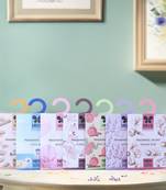 Iris homefragrances set of 7 fragrance sachet -sandal, coolblue, floral musk, romance